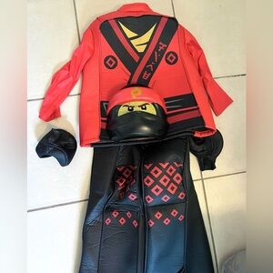 Boys Ninjago red Lego costume Kai